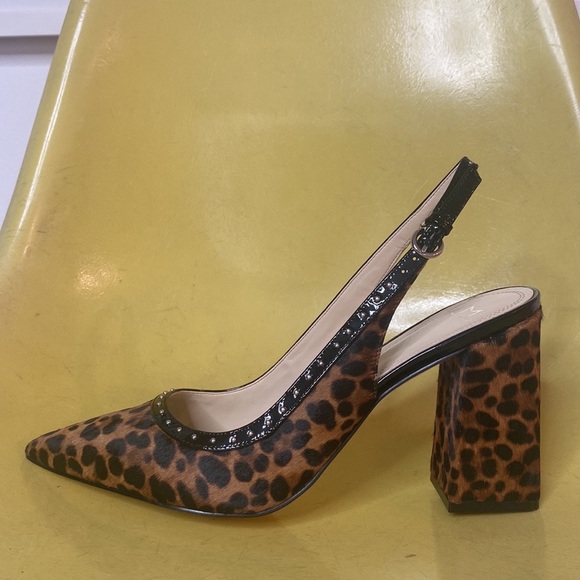 Marc Fisher Faux Cheetah Hair Slingback Heel - Picture 8 of 11